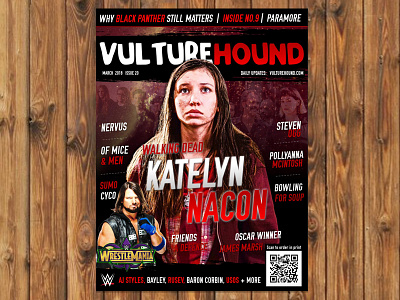 VultureHound Magazine #20 ajstyles magazine vulturehound walkingdead wrestling wwe