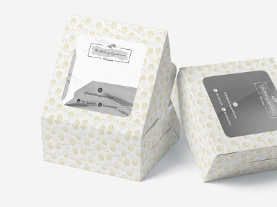 Cake Box Packaging Design for TBS branding graphic design