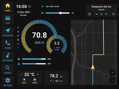 Daily UI 034 — Car Interface dailyui dailyui034 dailyux design figma interface ui ux