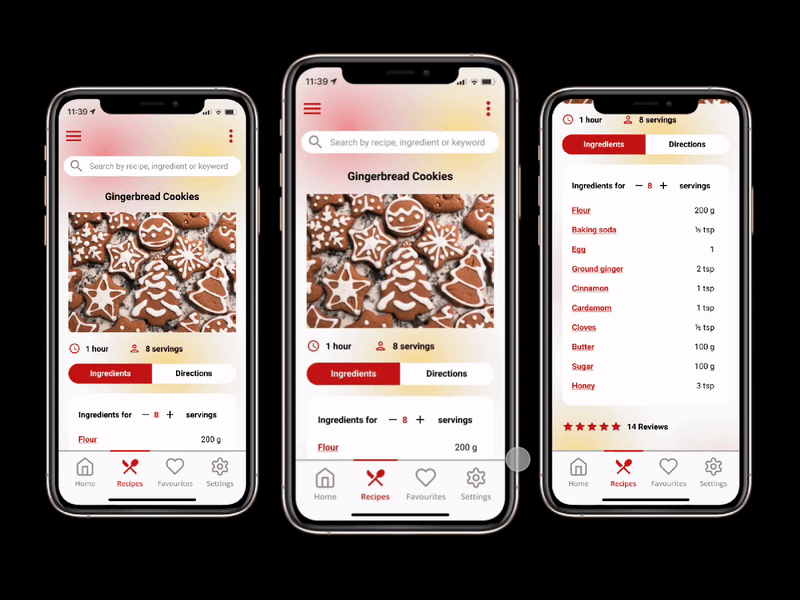 Daily UI 040 — Recipe app dailyui dailyui040 dailyux design figma ui ux