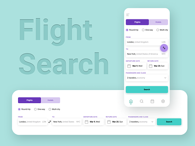 Daily UI 068 — Flight Search dailyui dailyui068 dailyux design figma ui ux webdesign