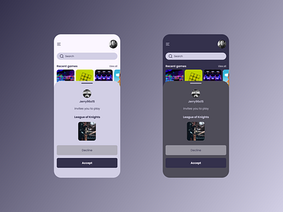 Daily UI 078 — Pending Invitation app dailyui dailyui078 dailyux design figma game ui ux