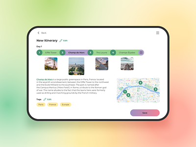 Daily UI 079 — Itinerary app dailyui dailyui079 dailyux design figma ui ux webdesign