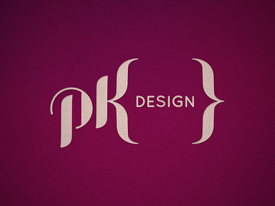 PK Design Logo logo logo mark typography