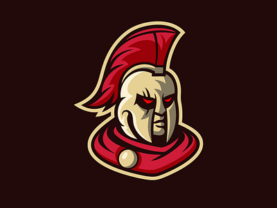 Bone Spartan Mascot Logo