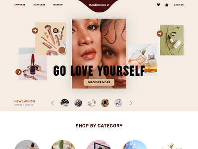 Cosmetic website cosmetics skinstore user interface website layout