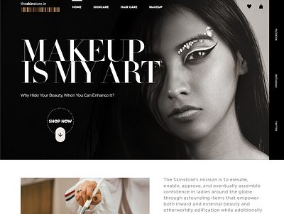 Cosmetic website cosmetics website ui