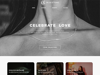 Jewelry website jewelry website landing page ui