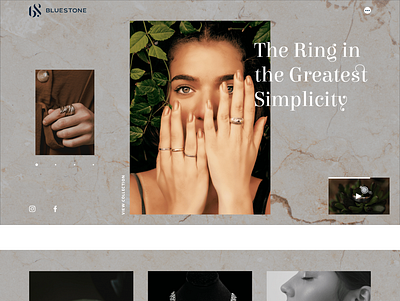 Jewelry online jewellery landing page ui uiux ux website layout