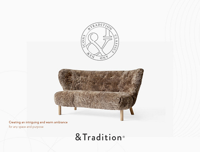 & Tradition furniture website furniture interior ui ux