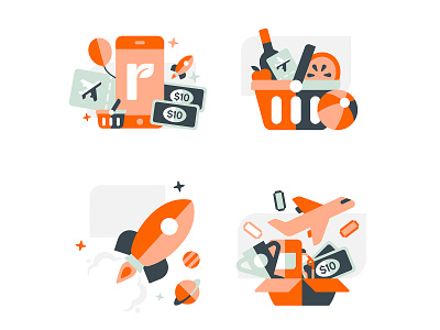 Everyday Rewards design geometric icon illustration shapes vector