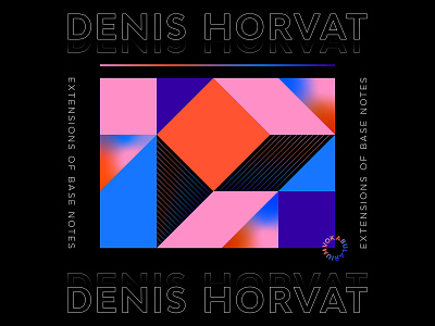 Denis Horvat - Extensions of Baselines album artwork design geometric graphic illustration minimal shapes vector