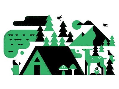 SanParks Tribute design geometric illustration minimal parks shapes texture vector wildlife