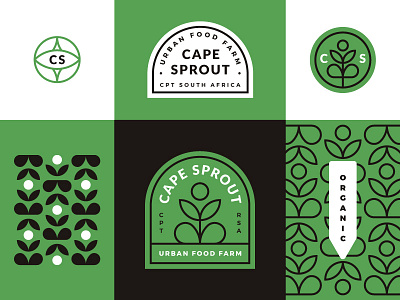 Cape Sprout brand branding cape design icon pattern sprout