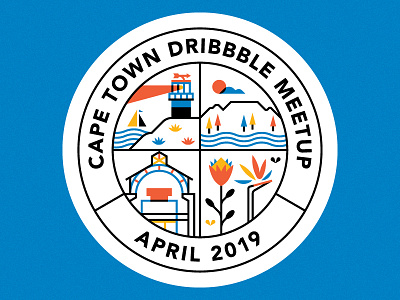 Dribbble Meetup 11 - Cape Town badge cape design dribbble illustration meetup town vector