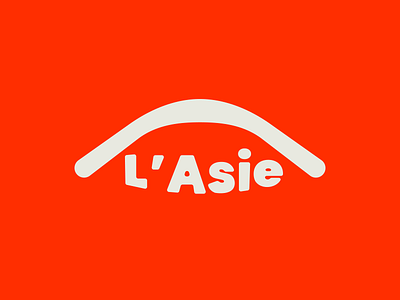 L'Asie logo brand branding clothing design flat font graphic design identity logo textile