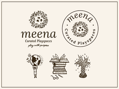 Meena bamboo books brading children illustraion nest plant