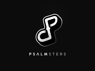 Final Psalmster Logo band black clean dark design inspiration logo minimal music note typography