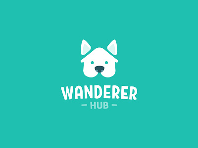 Wanderer Hub Logo branding branding and identity branding design cute inspiration inspiration logo design symbol logo minimal