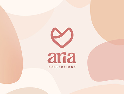 Aria Collections logo aria beauty brand identity branding chic design elegant fashion girly inspiration logo minimal