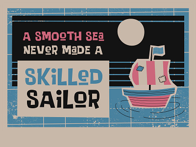 Skilled Sailor book design font illustration letter logo quotes story typeface typography