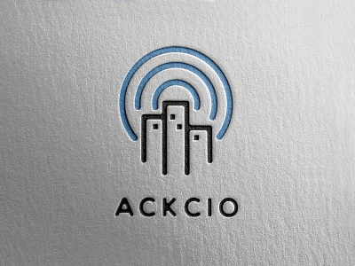 ACKCIO Logo connected icon infrastructure logo network wireless