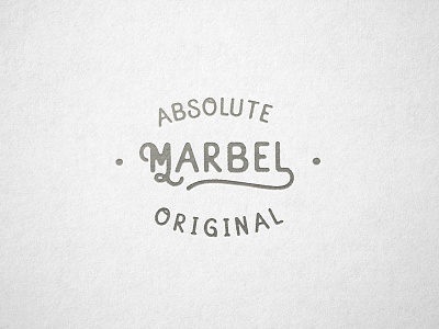 Marbel Absolute Original absolute badges font logo marbel original typeface typography
