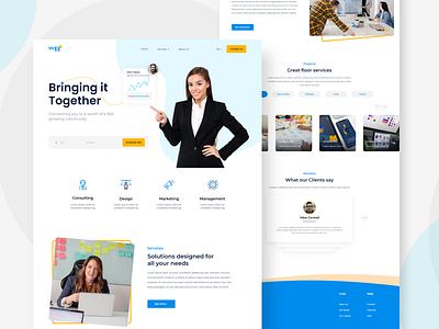 WEE Business Landing Page business site design ui ui landing page wee landing page