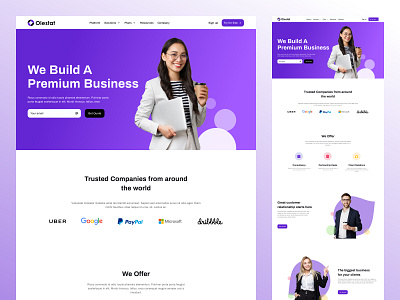 Olestat Business Landingpage