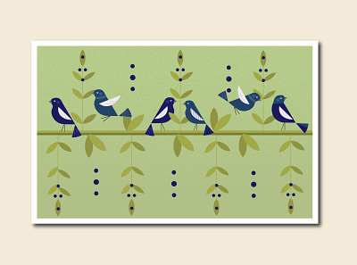 Birds birds digital art illustration illustration art illustrator pattern vector vector art