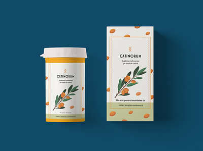 Catinorum - Packaging design box packaging food supplements graphic design label design mockup packaging packaging design supplements