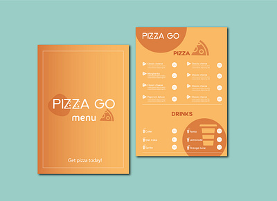 Menu Design branding graphic design menu menu design pizza menu
