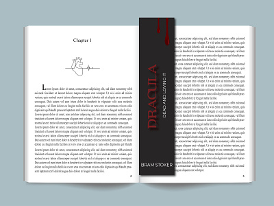 Bookmark book book coerver design book cover bookmark dracula graphic design redesign