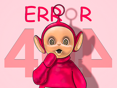 ERROR 404 comic sans ms error 404 po teletubbies