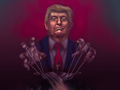 Trump control concept cover illustration time