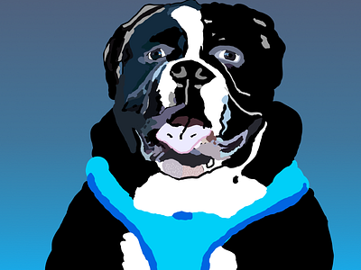 Max branding bulldog design dog english bulldog graphic design illustration max pet typography ui