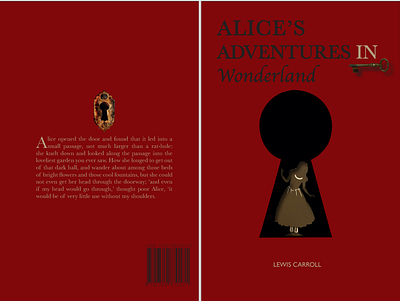 ALICE'S ADVENTURES IN Wonderland aliceinwonderland book cover design