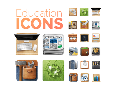 Education Icons education icon ios set