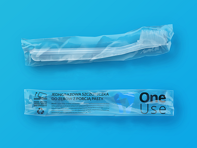 Plastic bag for OneUse toothbrush