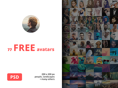 77 Free Avatars Pack