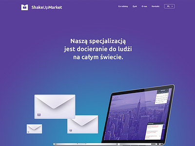 ShakeUpMarket Website branding e mail marketing emailing campaign envelope envelope logo identity mail mail logo onepage onepage site website