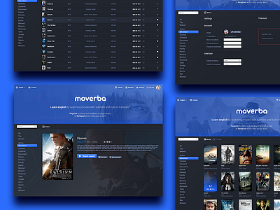 Moverba - Web design cinema film learn learn english learn languages movie movie learn movie online movie web movies serials web design