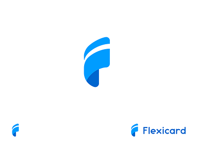 Flexicard card logo f logo flexi card flexible flexicard logo minimal