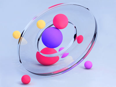 Abstract 3d 3d illustration glossy render