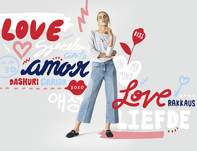 TOMMY LOVE advertising illustration lettering type typography