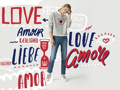 TOMMY LOVE advertisement hand lettering lettering lettering advertisement typography