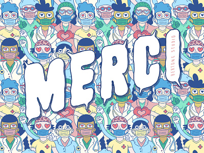 Merci hand lettering lettering pattern