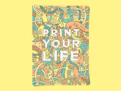 Print Your Life hand lettering handmade lettering illustration lettering