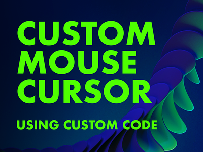 How to Create a Custom Mouse Cursor
