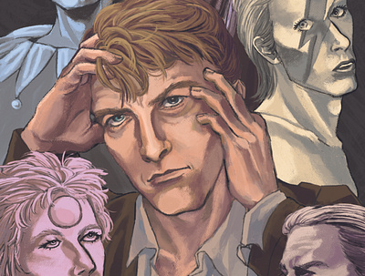 Bowie david bowie digitalart illustration